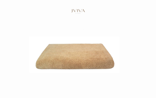 Jviva - ผ้าขนหนูคอตตอน ผ้าเช็ดตัว 30x60 นิ้ว (Hotel Collection) - สีเบจ