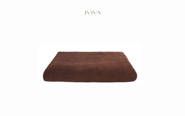 Jviva - ผ้าขนหนูคอตตอน ผ้าเช็ดตัว 30x60 นิ้ว (Hotel Collection) - สีน้ำตาล