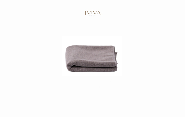 ผ้าเช็ดหน้าคอตตอน Luxe  ขนาด 12x12 นิ้ว (1.5 ปอนด์) - ลายเรียบ (Plain) สีน้ำตาล BrownStone