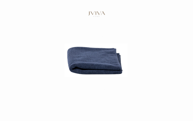 ผ้าเช็ดหน้าคอตตอน Luxe  ขนาด 12x12 นิ้ว (1.5 ปอนด์) - ลายเรียบ (Plain) สีกรมท่า Navy Peony