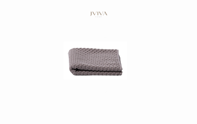 ผ้าเช็ดหน้าคอตตอน Luxe  ขนาด 12x12 นิ้ว (1.5 ปอนด์) - ลายจุด (Dotted) สีน้ำตาล Brown Stone