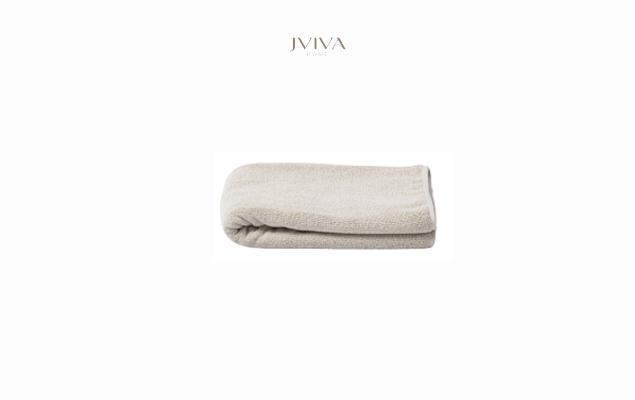 ผ้าเช็ดผมคอตตอน Luxe  ขนาด 15x30 นิ้ว (3.5 ปอนด์) - ลายเรียบ (Plain) สีเขียว Green Seasalt