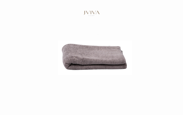 ผ้าเช็ดผมคอตตอน Luxe  ขนาด 15x30 นิ้ว (3.5 ปอนด์) - ลายเรียบ (Plain) สีน้ำตาล BrownStone