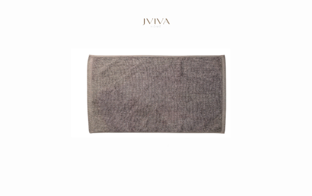 ผ้าเช็ดเท้าคอตตอน Luxe  ขนาด 18x28 นิ้ว (8 ปอนด์) -  ลายเรียบ (Plain) สีน้ำตาล BrownStone