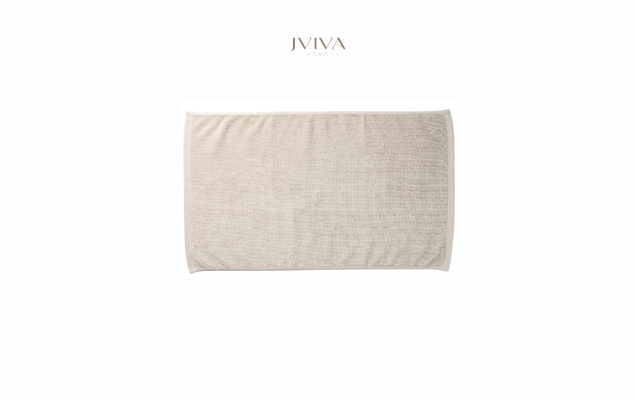 ผ้าเช็ดเท้าคอตตอน Luxe  ขนาด 18x28 นิ้ว (8 ปอนด์) -  ลายเรียบ (Plain) สีเขียว Green Seasalt