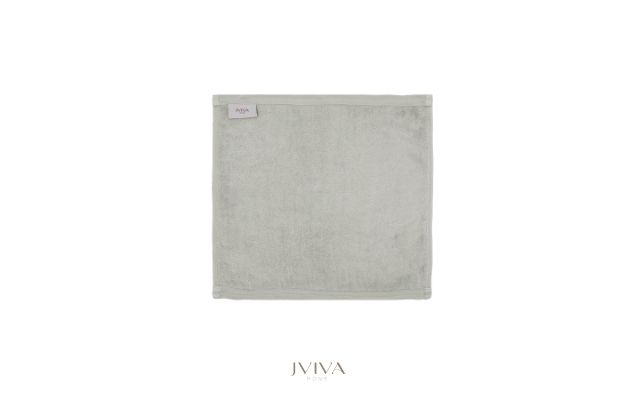 ผ้าเช็ดหน้าใยไผ่ 100% ขนาด 13x13 นิ้ว สีเขียว Green Sea Salt