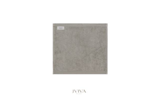 ผ้าเช็ดหน้าใยไผ่ 100% ขนาด 13x13 นิ้ว สีเทา Grey Fieldstone
