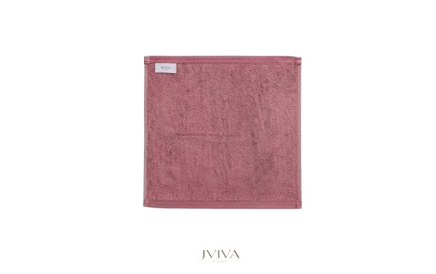 ผ้าเช็ดหน้าใยไผ่ 100% ขนาด 13x13 นิ้ว สีม่วง Purple Winetasting