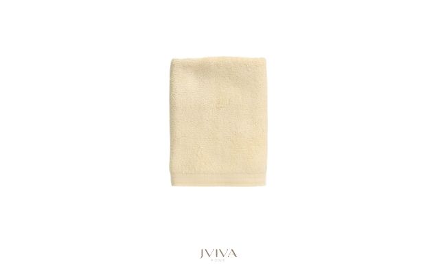 ผ้าเช็ดผมใยไผ่ 100% ขนาด 15x30 สีเหลือง Yellow Sundance