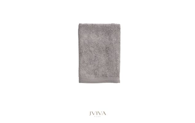 ผ้าเช็ดผมใยไผ่ 100% ขนาด 15x30 นิ้ว สีเทา Grey Charcoal