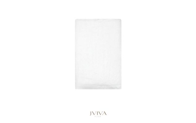 ผ้าเช็ดตัวใยไผ่ 100% ขนาด 24x48 นิ้ว Size S  สีขาว White Crystal
