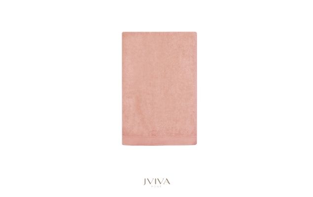 ผ้าเช็ดตัวใยไผ่ 100% ขนาด 24x48 นิ้ว Size S  สีชมพู Pink Mellow Rose