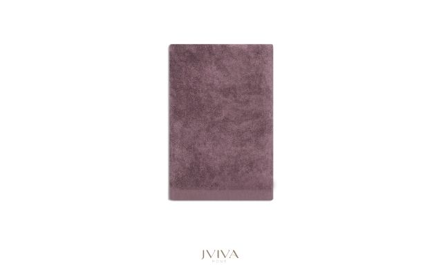 ผ้าเช็ดตัวใยไผ่ 100% ขนาด 24x48 นิ้ว Size S สีม่วง Purple Passion