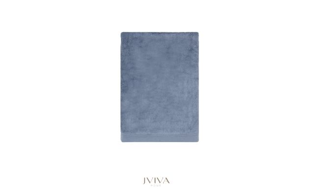 ผ้าเช็ดตัวใยไผ่ 100% ขนาด 24x48 นิ้ว Size S  สีฟ้า Dusty Blue