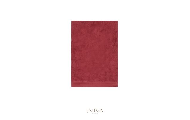 ผ้าเช็ดตัวใยไผ่ 100% ขนาด 24x48 นิ้ว Size S  สีแดง Red Velvet