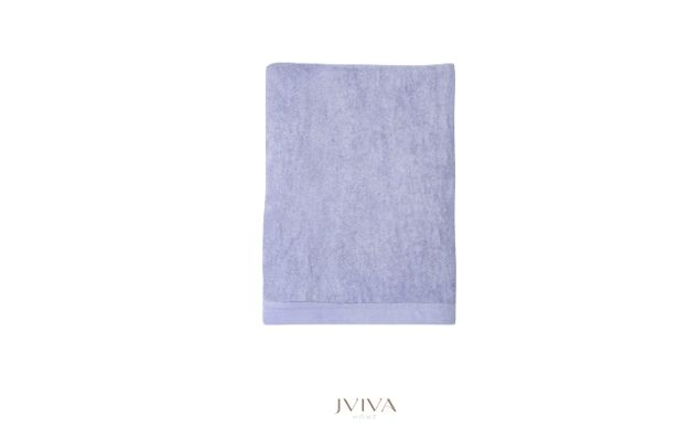 ผ้าเช็ดตัวใยไผ่ 100% ขนาด 24x48 นิ้ว Size S สีม่วง Purple Lavender