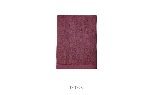 ผ้าเช็ดตัวใยไผ่ 100% ขนาด 24x48 นิ้ว Size S สีม่วง Purple Winetasting