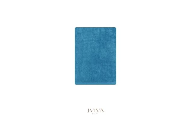 ผ้าขนหนูใยไผ่ 100% เช็ดหน้า/ผม 15x30 นิ้ว - BambooPure Collection น้ำเงิน Blue Mosaic