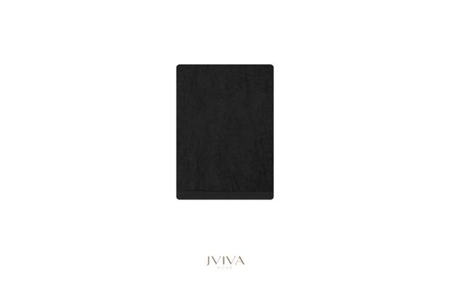 ผ้าขนหนูใยไผ่ 100% เช็ดหน้า/ผม 15x30 นิ้ว - BambooPure Collection ดำ Onyx Black