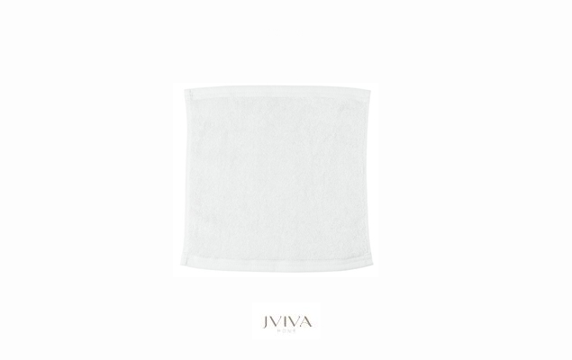 ผ้าขนหนูคอตตอน เช็ดหน้า 12x12 นิ้ว - Hotel Collection ขาว Pure White 