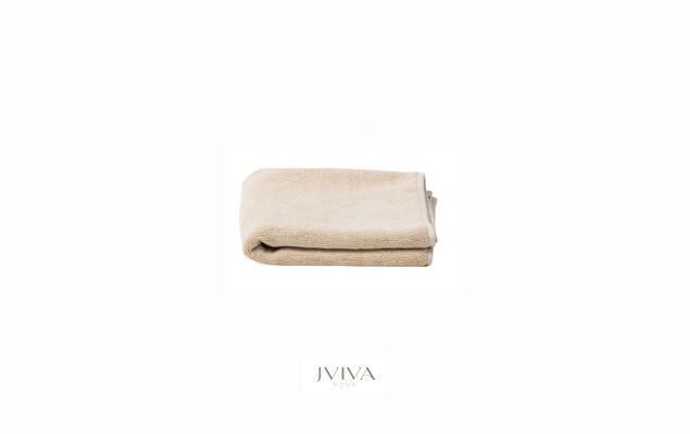 ผ้าขนหนูคอตตอน เช็ดหน้า 12x12 นิ้ว - CottonLuxe Collection_Plain เบจ Beige Bone