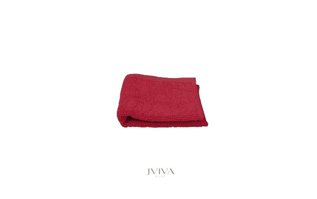 ผ้าขนหนูคอตตอน เช็ดหน้า 12x12 นิ้ว - CottonLuxe Collection_Plain แดง Red Berry