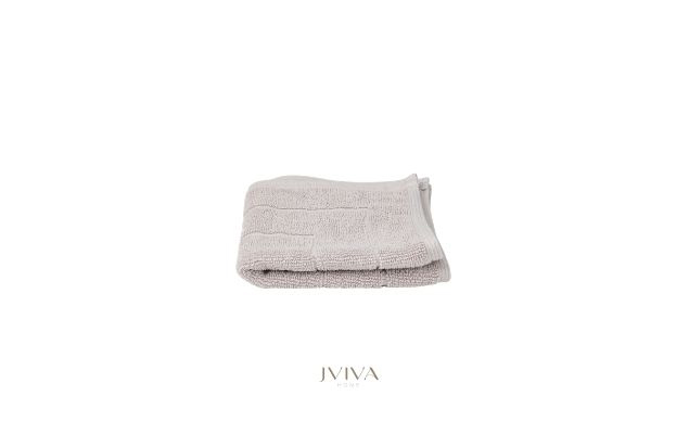 ผ้าขนหนูคอตตอน เช็ดหน้า 12x12 นิ้ว - CottonLuxe Collection_Parallel เทา Ash Grey