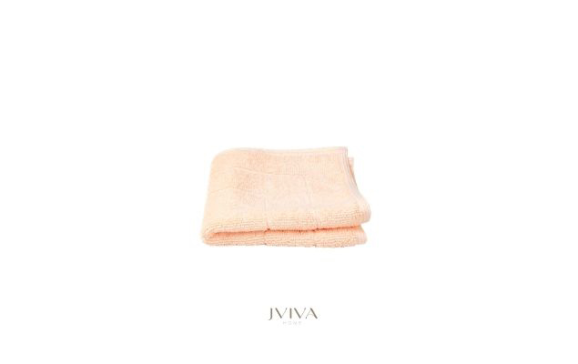 ผ้าขนหนูคอตตอน เช็ดหน้า 12x12 นิ้ว - CottonLuxe Collection_Parallel พีช Peach Apricot