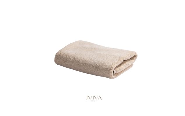 ผ้าขนหนูคอตตอน เช็ดผม 15x30 นิ้ว - CottonLuxe Collection_Plain เบจ Beige Bone