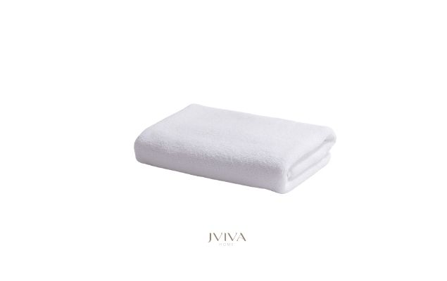 ผ้าขนหนูคอตตอน เช็ดผม 15x30 นิ้ว - CottonLuxe Collection_Plain ขาว Crystal White