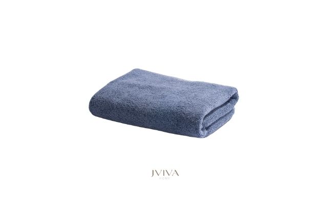ผ้าขนหนูคอตตอน เช็ดผม 15x30 นิ้ว - CottonLuxe Collection_Plain ฟ้า Dusty Blue