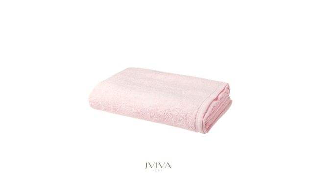 ผ้าขนหนูคอตตอน เช็ดผม 15x30 นิ้ว - CottonLuxe Collection_Plain ชมพู Pink Blossom