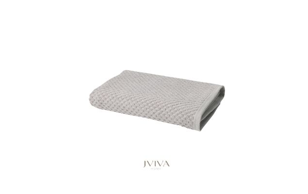 ผ้าขนหนูคอตตอน เช็ดผม 15x30 นิ้ว - CottonLuxe Collection_Dotted เทา Ash Grey