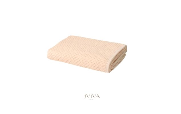 ผ้าขนหนูคอตตอน เช็ดผม 15x30 นิ้ว - CottonLuxe Collection_Dotted พีช Peach Apricot