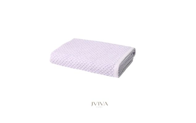 ผ้าขนหนูคอตตอน เช็ดผม 15x30 นิ้ว - CottonLuxe Collection_Dotted ม่วง Purple Lavender