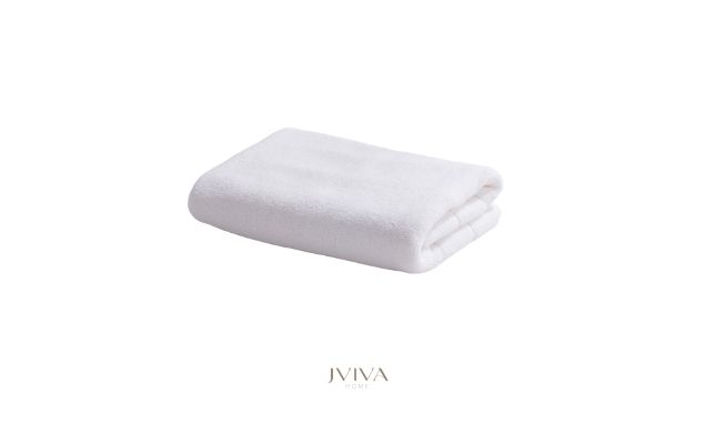 ผ้าขนหนูคอตตอน เช็ดผม 15x30 นิ้ว - CottonLuxe Collection_Parallel ขาว Crystal White