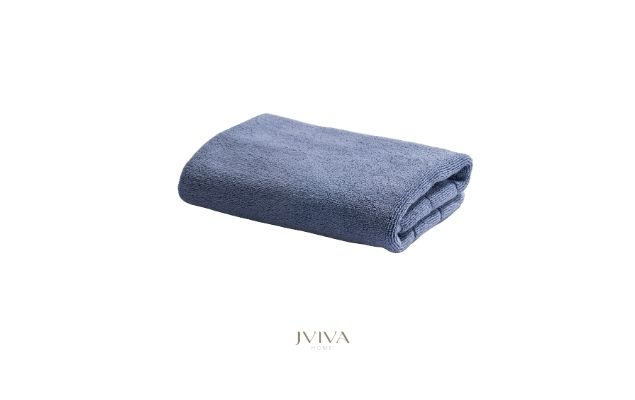 ผ้าขนหนูคอตตอน เช็ดผม 15x30 นิ้ว - CottonLuxe Collection_Parallel ฟ้า Dusty Blue