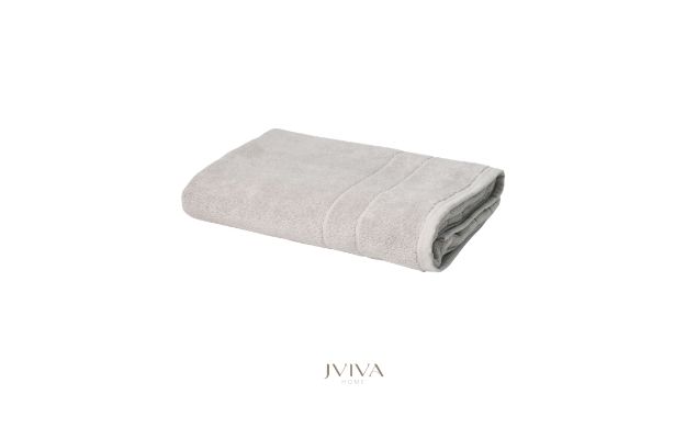 ผ้าขนหนูคอตตอน เช็ดผม 15x30 นิ้ว - CottonLuxe Collection_Parallel เทา Ash Grey