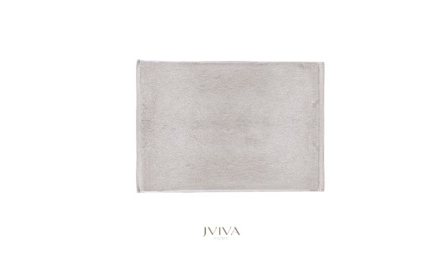 ผ้าเช็ดเท้าคอตตอน 18x28 นิ้ว - CottonLuxe Collection_Plain เทา Ash Grey
