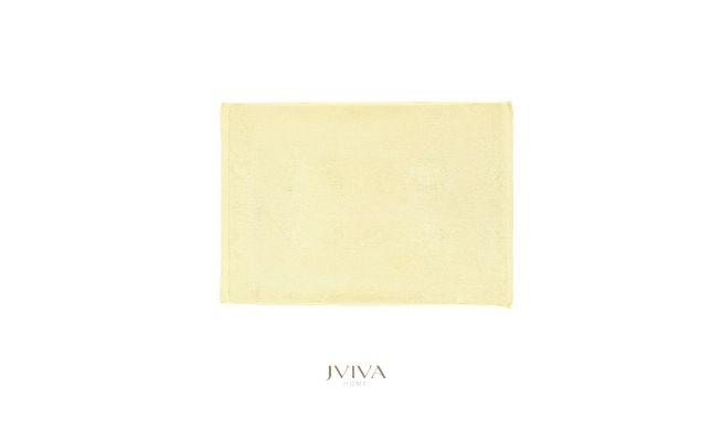 ผ้าเช็ดเท้าคอตตอน 18x28 นิ้ว - CottonLuxe Collection_Plain เหลือง Butter Yellow