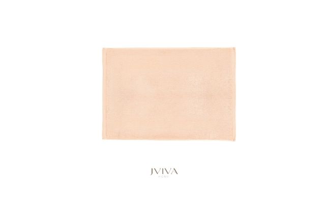 ผ้าเช็ดเท้าคอตตอน 18x28 นิ้ว - CottonLuxe Collection_Plain พีช Peach Apricot