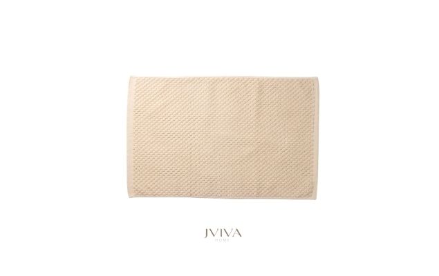 ผ้าเช็ดเท้าคอตตอน 18x28 นิ้ว - CottonLuxe Collection_Dotted เบจ Beige Bone