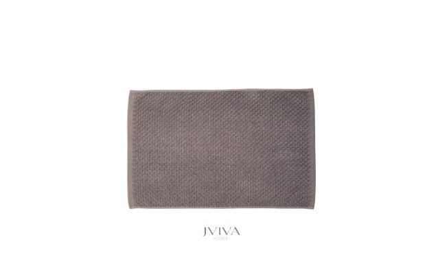 ผ้าเช็ดเท้าคอตตอน 18x28 นิ้ว - CottonLuxe Collection_Dotted เทา Grey Charcoal