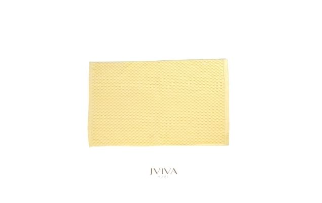 ผ้าเช็ดเท้าคอตตอน 18x28 นิ้ว - CottonLuxe Collection_Dotted เหลือง Butter Yellow