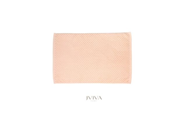 ผ้าเช็ดเท้าคอตตอน 18x28 นิ้ว - CottonLuxe Collection_Dotted พีช Peach Apricot