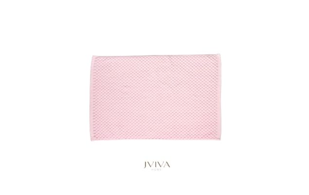 ผ้าเช็ดเท้าคอตตอน 18x28 นิ้ว - CottonLuxe Collection_Dotted ชมพู Pink Blossom