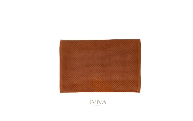 ผ้าเช็ดเท้าคอตตอน 18x28 นิ้ว - CottonLuxe Collection_Dotted ส้ม Caramel Orange