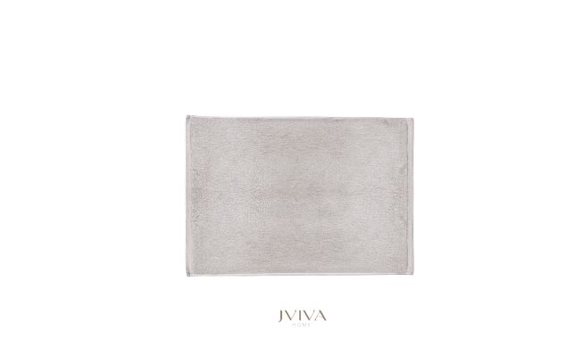 ผ้าเช็ดเท้าคอตตอน 18x28 นิ้ว - CottonLuxe Collection_Dotted เทา Ash Grey