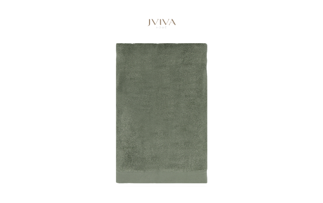 ผ้าเช็ดผมใยไผ่ 100% ขนาด 15x30 นิ้ว สีเขียว Green Sage