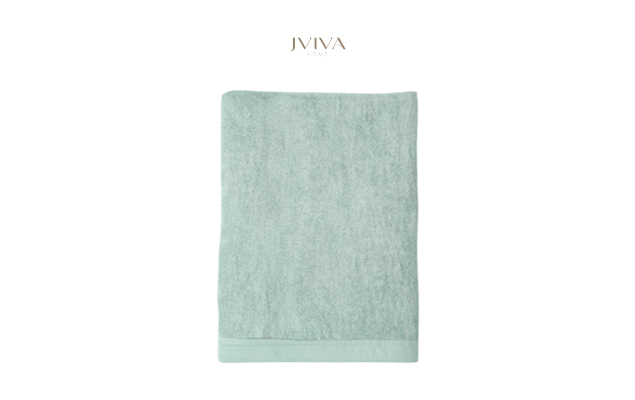 ผ้าเช็ดตัวใยไผ่ 100% ขนาด 24x48 นิ้ว Size S สีเขียว Shadow Green